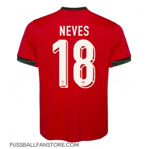 Portugal Ruben Neves #18 Replik Heimtrikot EM 2024 Kurzarm